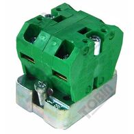 Contact Block 2 N/O with Support Base | Reliable Switching | Compatible with 22mm Control Devices | by Tobin