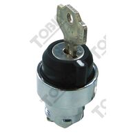 2 Position Key Selector Switch | Key Removable in Left Position | 22mm Panel Mount | by Tobin