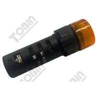 Pilot Light 16mm LED | 24VAC/DC Operation | Amber Color | Long-Lasting LED | by Tobin