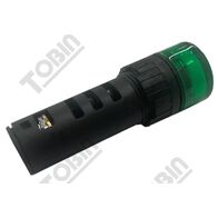 Pilot Light 16mm LED | 24VAC/DC Operation | Green Indicator Light | by Tobin