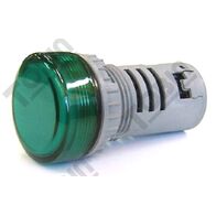 Pilot Light 22mm Hole LED | 12V AC/DC | Bright Green Indicator | @Each by Tobin