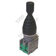 Joystick 2 Position Spring Return | 22mm Diameter | 2 Normally Open Contacts | by Tobin