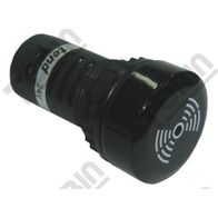 Buzzer Intermittent 12VAC/DC | Compact 22mm Monobloc Design | Ideal for Control Circuits | by Tobin