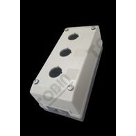 Pushbutton Enclosure Plastic 3 Hole | 22mm Size | Durable Construction | Ideal for Control Circuits | by Tobin