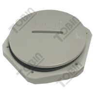 Enclosure Accessory Blanking Plug | M40 Plastic Screwed Design | Durable Nylon Construction | Secure Lock Nut | by Tobin