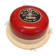 24VAC Red Surface Mount Warning Bell | 4 Inch Diameter | 86+ dB Sound Output | by Tobin