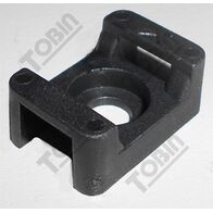 Cable Tie Base Black | Durable Plastic | Compact 23mm Length | Secure Fastening | by Tobin