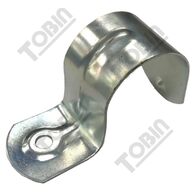 Saddle 25mm Zinc Plated Single Sided | Corrosion Resistant | Easy Installation | by Tobin