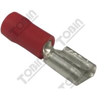 Quick Connect Terminal Red | 0.5-1.5mm Wire Size | 10A Rated | Pack of 100 | by Tobin