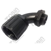 Conduit Fitting 90 Deg 34 mm | IP66 Rated | Durable Nylon Construction | 32mm Thread | by Tobin