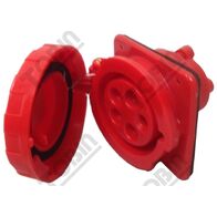 Panel Mount Sockets 16A 415V 3P+N+E | Flush Mount Design | Durable Construction | by Tobin