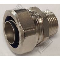 Conduit Fitting Straight 20mm | IP69 Rated | Nickel Plated Brass | by Tobin
