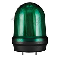 Warning Light IP65 Green LED | 100mm Diameter | 80dB Sound Output | 12-24VDC Power | by Tobin