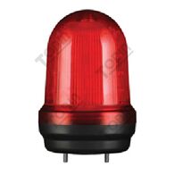 Warning Light IP65 Red LED | 100mm Diameter | 80dB Audible Alarm | 12-24VDC | by Tobin