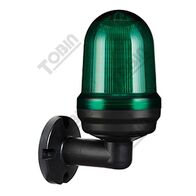 Warning Light IP65 Green 100mm | 80dB Audible Alarm | 12-24VDC | by Tobin
