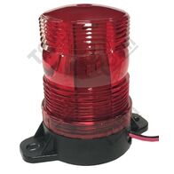 Heavy Duty Warning Light IP66 | Red Revolving Signal | 12-24V DC | 70mm Size | by Tobin