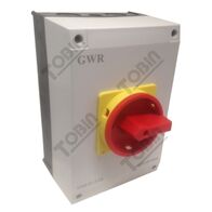 Isolator Enclosed IP56 4 Pole 100A | Weatherproof Design | ON/OFF Main Switch | by Tobin