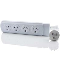 4 Way Powerboard with Overload Protection | 10A Power Rating | Durable Construction | by SERVEREDGE