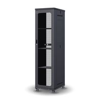 Serveredge 48RU Free Standing Cabinet | 1000Kg Load Capacity | Locking Doors & Cable Management | by SERVEREDGE