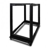 18RU 4 Post Open Frame Rack | Adjustable Depth | Unassembled | by SERVEREDGE