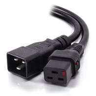 IEC LOCK 3m IEC C19 to C20 Power Extension Cord | Secure Locking Mechanism | Ideal for Data Centers | by SERVEREDGE