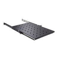 1RU Sliding Shelf for 1000mm Deep Server | Steel Construction | Powder Coated Finish | Sliding Rails Included | by SERVEREDGE