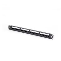 24 Port CAT6 Patch Panel | 1RU Rack Mountable | UTP Design | Includes Cable Management | by SERVEREDGE