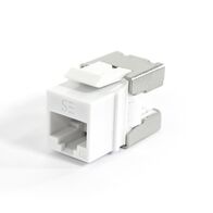 Universal Cat6A UTP RJ45 Modular Keystone Jack | Quick Tool Installation | 10 Gbps Data Rate | by SERVEREDGE