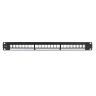 24 Port Unloaded UTP Patch Panel Frame | Cable Management Bar | Durable Metal Construction | by SERVEREDGE