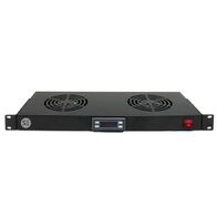 Serveredge 2 Way Fan Kit | 1RU Rack Mountable | Thermostat Included | Enhanced Airflow | by SERVEREDGE