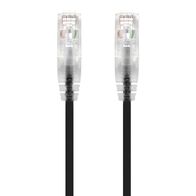 5m Black Ultra Slim Cat6 Network Cable | 28AWG | 50u Gold Plated Connectors | Flexible Design | by SERVEREDGE