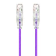 3m Purple Ultra Slim Cat6 Network Cable | 28AWG | 50u Gold Plated Connectors | UTP Design | by SERVEREDGE
