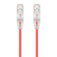 A2m Red Ultra Slim Cat6 Network Cable | 28AWG | 50u Gold Plated Connectors | Flexible Design | by SERVEREDGE