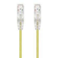 3m Yellow Ultra Slim Cat6 Network Cable | UTP | 28AWG | 50u Gold Plated Connectors | by SERVEREDGE