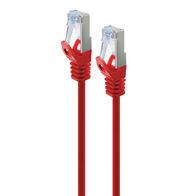 CAT6A Slim S/FTP Network Cable | 10G Performance | Red Color | 0.5m Length | by SERVEREDGE