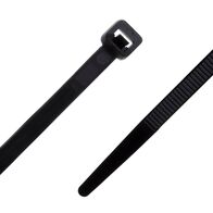 Nylon Cable Tie Black UV Rated | 300mm Length | Durable Nylon Material | Pack of 100 | by SERVEREDGE