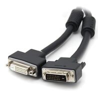4K DVI-D Dual Link Extension Video Cable | 5m Length | Gold-Plated Contacts | Male to Female Connector | by SERVEREDGE