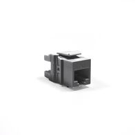 Serveredge Universal Cat6 UTP RJ45 Modular Keystone Jack | QUICK TOOL Compatible | Black | @Pack of 10 | by SERVEREDGE