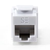 Cat6 UTP RJ45 Modular Keystone Jack | QUICK TOOL Compatible | White | by SERVEREDGE