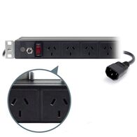 8 Port PDU Power Distribution Unit | 3 Pin AUS GPO Outputs | 10A Current Rating | 2m Cable Length | by SERVEREDGE