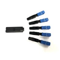 LC Quick Connect Multi Mode OM3/OM4 Fibre Connector | Factory Polished Ferrules | Unique Cord Retention System | @Pack of 10 | by SERVEREDGE