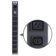 20 Port Metered Vertical PDU | 16 IEC C13 & 4 IEC C19 Outputs | Local Current Monitor | 20A Input | by SERVEREDGE