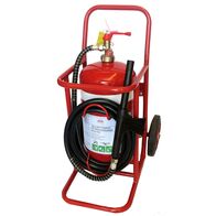 75kg ABE Dry Powder Mobile Extinguisher | Class A, B, E Fire Safety | Robust & Mobile Design | by Fire Factory Australia
