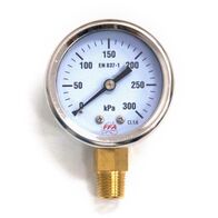 Hydrant Pressure Gauge | 55mm Dial Size | Up to 1000kPa | 1/4 inch PT Thread | by Fire Factory Australia