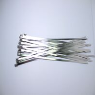 Stainless Steel Cable Tie 304SS | PVC Coated | 4.6mm Width | Heavy Duty | @Bag of 100 | by Fire Factory Australia