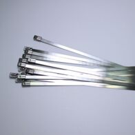 Stainless Steel Cable Tie 304SS | PVC Coated | Corrosion Resistant | 4.6mm x 200mm | @Bag of 100 | by Fire Factory Australia