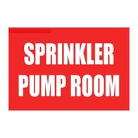 Sprinkler Pump Room Sign (Metal) | Durable Construction | Clear Visibility | by Fire Factory Australia
