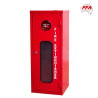 Metal Lockable Fire Extinguisher Cabinet | Secure Storage for 9.0kg Extinguishers | Durable Metal Construction | by Fire Factory Australia