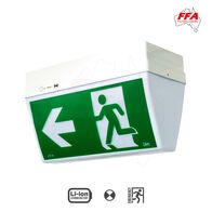 4W LED Ceiling Mounted Exit Light | Lithium Battery Backup | Clear Visibility | by Fire Factory Australia