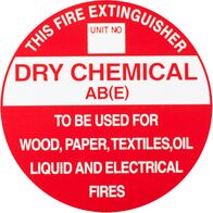 Extinguisher Identification Sign Sticker | Weather-Resistant | Durable for Indoor & Outdoor Use | by Fire Factory Australia